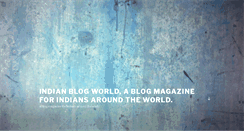 Desktop Screenshot of indianblogworld.com